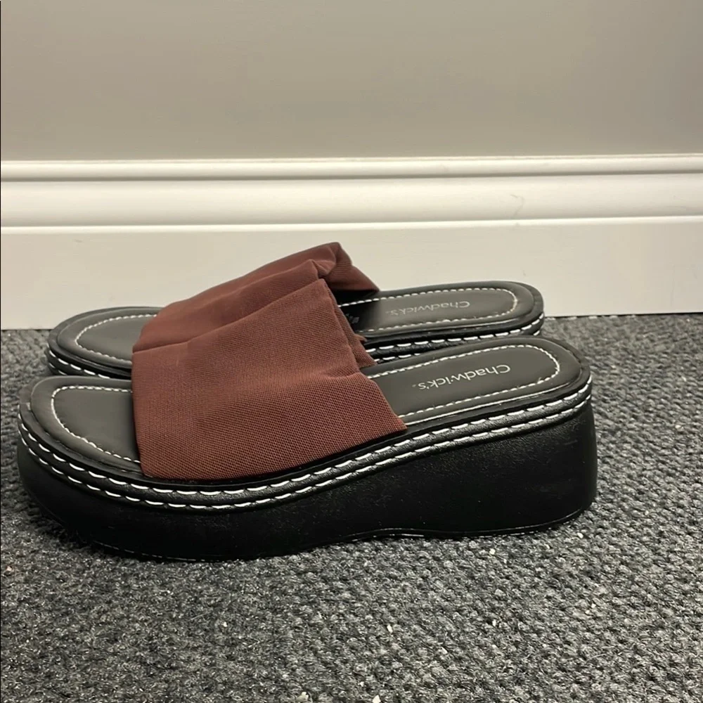 Chadwicks Brown Platform Y2K 90s Womens Size 10 Wide